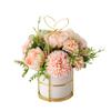 Ins Set de Flores Artificiales Nórdicas Jarrón de Hierro Forjado Flor de Rosa Planta Artificial en Maceta Decoración para el Hogar Maceta de Flores Falsas