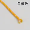 Cuerda Redonda de Poliéster con Patrón de Puntos de Colores de 5 mm Hilada en Núcleo para Tejido Hecho a Mano DIY, Moda Personalizada, Cuerda Decorativa Práctica para Cinturas, Sombreros y Pantalones
