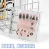 Libro de Almacenamiento de Hojas Sueltas para Uñas Portátil de Moda Tarjeta de Exhibición Transparente de PVC para Colección de Arte de Uñas Planificador Mini de 3 Agujeros con Doble Botón
