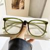 1144Tr90 Óculos Lisos para Mulheres com Miopia, Podem Ser Equipados com Lentes de Grau, Armação Grande, Efeito Emagrecedor, Armações de Óculos Cor Chá Cool para Homens, Bloqueador de Luz Azul