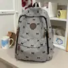 Mochila feminina, adequada para alunos do ensino fundamental II e médio, estilo japonês, com estampa de laço, leve e de grande capacidade, ideal para viagens