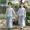 Trajes de Estilo Antiguo para Niños y Niñas, Trajes Clásicos Diarios de la Dinastía Han, Trajes de Verano Chinos Tang para Niños, Disfraces de Performance de Graduación para Niños