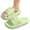 Pantuflas Feeling Dung Bear Cool para Mujer Verano Parejas Suela Suave Antideslizantes Hogar Baño Baño Pantuflas Nuevas para Hombre