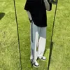 Pantalones juveniles geniales de tres rayas para hombre, pantalones deportivos casuales de pierna recta con caída, estilo americano para otoño