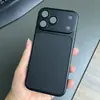 Funda de Teléfono TPU Skin de Ajuste Instantáneo Llamativa para iPhone 18 PM Apple 17 Funda de Teléfono con Patrón de Lichi Piel de Cordero