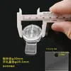Manija de Bisagra de Acrílico Transparente Bisagra de Vidrio Accesorios Hechos a Mano DIY Hebilla de Cierre de Tablero Manija Autoadhesiva Apertura de Agujero