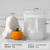 Jiahui Mei Vela Aromática de Fantasma de Calabaza Molde de Silicona Decoración de Fantasma de Halloween DIY Herramienta para Lijar Yeso