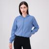 Chaqueta de Yoga de Terciopelo para Otoño e Invierno con Capucha, Cierre, Holgada, Casual, Top Deportivo Cálido para Fitness 32623