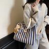 Bolso de Lona para Mujer de Gran Capacidad 2025 Nuevo Estilo a Cuadros Combinable Bolso de Hombro Casual a la Moda Estilo Coreano Bolso Tote de Alta Gama