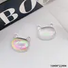 Cor Mágica Sereia Ji Cor Transparente Coração Amoroso Patch Redondo Acessórios DIY Headwear Caseiro Capa de Celular Brincos Material