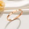 Pulsera de Acero de Titanio para Mujer Trébol de Cuatro Hojas Pulsera de Oro de 18 Quilates Joyería de Acero Inoxidable de Alta Gama Incrustada con Diamantes Pulsera Exquisita para Pareja