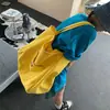 Bolsa tote de lona de grande capacidade para trabalho e passeios, estilosa e versátil para o dia a dia, bolsa de ombro artística para estudantes carregarem livros