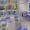 Envío Gratis Mesa y Sillas para Cafetería de Leche de Lujo Ligero Combinación Mesa Redonda Pequeña de Acero Inoxidable Mesa para Té de la Tarde Ocio en Campus Silla Plegable