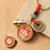 Cadena de Llaves Giratoria Bendición Tianguan Zodiaco Cobre Imitación Colgante de Llave Bendición Tianguan Zodiaco Punto Turístico Venta Caliente
