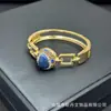 Pedra Natural Lápis Lazúli Corrente de Suéter Conjunto de Pérolas Ametista Incrustada à Mão Diamante Tcheco Conjunto de Quatro Peças Fabricante Atacado