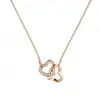 Conjunto de cuatro piezas de joyería creativa de viento transfronterizo europeo y americano con collar, pulsera, pendientes y anillo de diamantes.