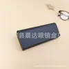 Oferta especial de atacado do fabricante pronta para envio: Estojos de óculos artesanais com padrão de lichia preta, personalizáveis com logotipos, para guardar óculos de sol e de grau