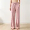 Pantalones de Pijama Sencillos de Terciopelo Yunjin para Mujer, Estilo Casual Primavera/Otoño, Pantalones de Casa Rectos, Pantalones de Caminar para Mujer, Se Pueden Usar al Aire Libre