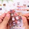 Adesivos de Cabeça de Gato e Cachorro Fofos Adesivos Pequenos para Diário de Estudante Decoração de Celular Embalagem DIY Adesivos de Vedação de Animais
