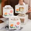 Envío Gratis Cajas de Empaque para Hornear de 4 pulgadas Cajas Mini para Mousse de 4 pulgadas Cajas Tipo Bolsa para Pasteles Cajas de Empaque para Cheesecake de 4 pulgadas