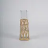 Suministrado Directamente por el Fabricante, Cubierta de Jarrón de Vidrio con Cuerda de Papel, Cubierta para Botella de Aceite Tejida Completamente a Mano, Cubierta para Botella de Decoración del Hogar, Hecho a Mano para Bricolaje