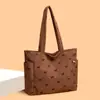 Estilo Preguiçoso Bolsa de Grande Capacidade Nova Bolsa Feminina Estilo Coreano Transfronteiriça Bolsa de Ombro Literária Harajuku Bolsa Tote para Aula de Estudante para Mulheres