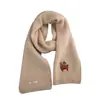 Bufanda de Lana Merina 100% "Christmas Story" para Avena, Bufanda Gruesa de Punto para Pareja, Invierno Mujer