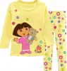 Ropa Nueva de Manga Larga para Niñas y Bebés Oruga Colorida de Dibujos Animados Conjunto de Ropa para el Hogar Pijama K240