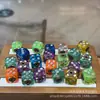Dados de Tachuela incrustados de vidrio accesorios adornos Wengwan accesorios accesorios adornos diy