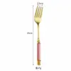 Cuchara de Acero Inoxidable, Cuchara para Sopa Doméstica, Cuchara para Comer de Cerámica con Mango Largo, Cuchara de Alta Calidad