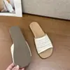Sandalias Planas Tejidas para Verano, Estilo Resort Francés, de una Sola Tira, Adecuadas para Usar con Faldas, Sandalias de Suela Suave 2025