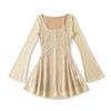 Ap25577-25 Nuevo Estilo Otoño Estilo Americano Puro Encaje Cuello en U Un Botón Falda Recta Cintura Ajustada Vestido