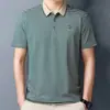 Camisa Polo Masculina Nova Estilo Verão 2024 Camiseta Masculina Listrada Casual Manga Curta Masculina em estoque Gola Lapela Fina Camisa Polo Masculina