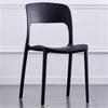 Silla de plástico al por mayor silla simple apilable con respaldo silla de comedor moderna nórdica silla clinker