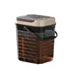 Cubo Pequeño para Té Casero Cubo de Té Transparente Cubo para Residuos de Té Cubo para Agua Residual de Mesa de Té Cubo de Drenaje para Bandeja de Té Separación de Seco y Húmedo Cubo de Agua