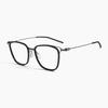Gafas de sol con montura negra de moda para hombre, montura grande, adelgazantes, informales, L1051, montura de titanio ultraligera