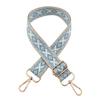 Nova Bolsa Jacquard Colorida com Padrão de Diamante, Alça Larga para Ombro, Acessórios, Alça Longa Decorativa, Alça de Ombro Cruzada Ajustável de Reposição