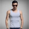 Fábrica atacado masculino verão juventude slim-fit cor sólida sem mangas camisa de fundo masculino comércio exterior esportes ao ar livre colete top