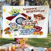 Tela de Fondo de Cumpleaños Estilo Ins Tela Colgante para Fotos de Celebridades de Internet para Niños y Niños Decoración Fotográfica para Fiesta de Cumpleaños de Bebé Tela Colgante