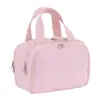 Zíper Duplo, Quatro Aberturas, Mala de Viagem, Bolsa Grande para Cosméticos, Armazenamento Compartimentado, Bolsa para Pincéis de Maquiagem, Necessaire