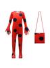 Disfraz de Halloween Nuevo Infantil de Una Pieza Estampado de Dibujos Animados Ropa de Actuación para Niña Ropa de Cosplay de Animal Mariquita