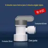 Purificador de água 2 pontos 3 pontos conector rápido acessórios de filtro para purificador de água plugue rápido sem cartão rosca válvula de esfera três vias plástica