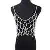 Para Venta Caliente Collar de Perlas Tejido a Mano Cadena Corporal de Cristal Chaleco de Cristal Cadena Corporal Sexy de Moda con Cortes