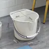 Cubo de Plástico Engrosado y Ampliado con Asa, Apilable, Adecuado para Baño en Dormitorio de Estudiantes, Lavado de Autos y Más