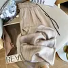 Calça Larga de Cetim Listrado com Estampa de Tinta e Seda Gélida Suja para Mulheres, Estilo Preguiçoso de Verão, Perna Reta, Comprimento no Chão, Caimento Solto, Casual