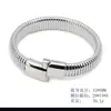 Pulseira Elástica Simples Transfronteiriça, Pulseira Garganta de Ganso de Aço Titânio de Alta Qualidade Estilo Quente de Celebridade da Internet Joias Personalizadas de Aço Inoxidável