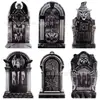 Placa Popular de Halloween Transfronteiriça, Placa Decorativa de Halloween em Forma de Lápide para Jardim Externo e Quintal