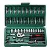 Kit de ferramentas para reparo de carro conjunto de ferramentas 46 peças Xiaofei reparo automotivo conjunto de chave de catraca e chave de fenda para reparo de carro
