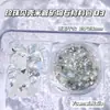 Paquete de Materiales para Manicura Japonesa y Coreana Caja de Set de Diamantes Coloridos Fantasy Cuentas de Sirena Escamas de Concha Escamas de Mica Joyería para Uñas