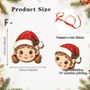 Adornos de madera de hombre de jengibre y oso de dibujos animados más vendidos transfronterizos para árbol de Navidad, decoraciones navideñas para el hogar y la sala de estar